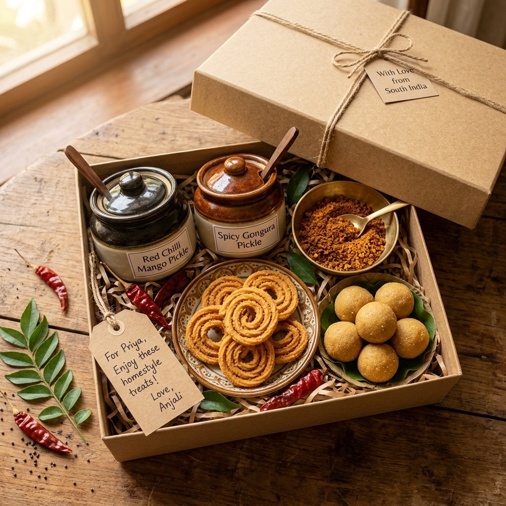 Siddhi Ganesha Handcrafted Gift Parcel Box with Jars and Sweets
